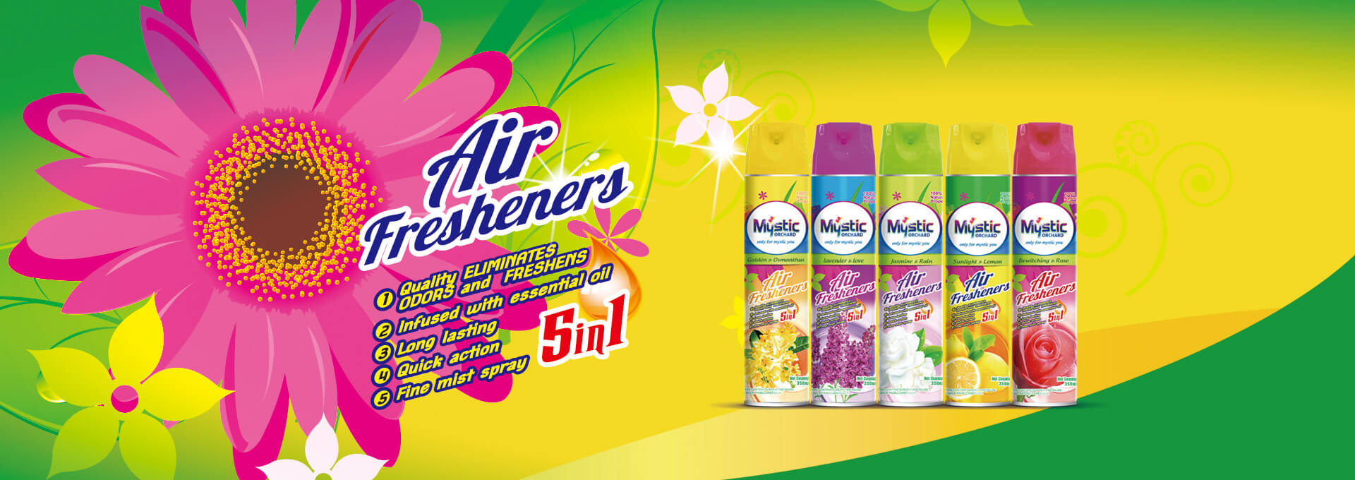Air Fresheners Sunlight Lemon 350ml Mystic